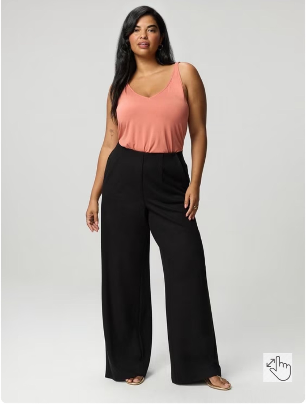 Torrid Super Soft Ponte Pull-On Wide-Leg High-Rise Pant, size 2x